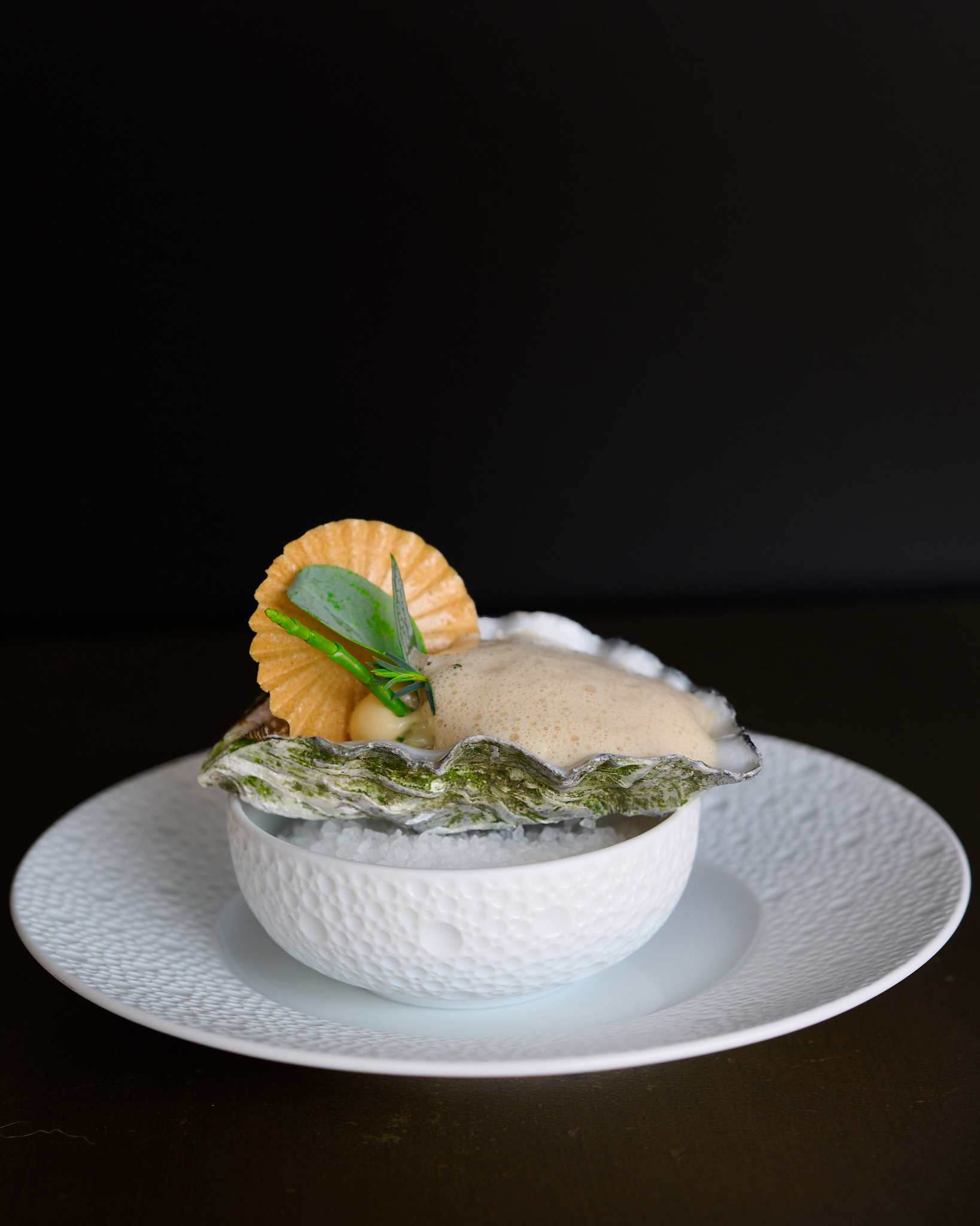 Oester op servies