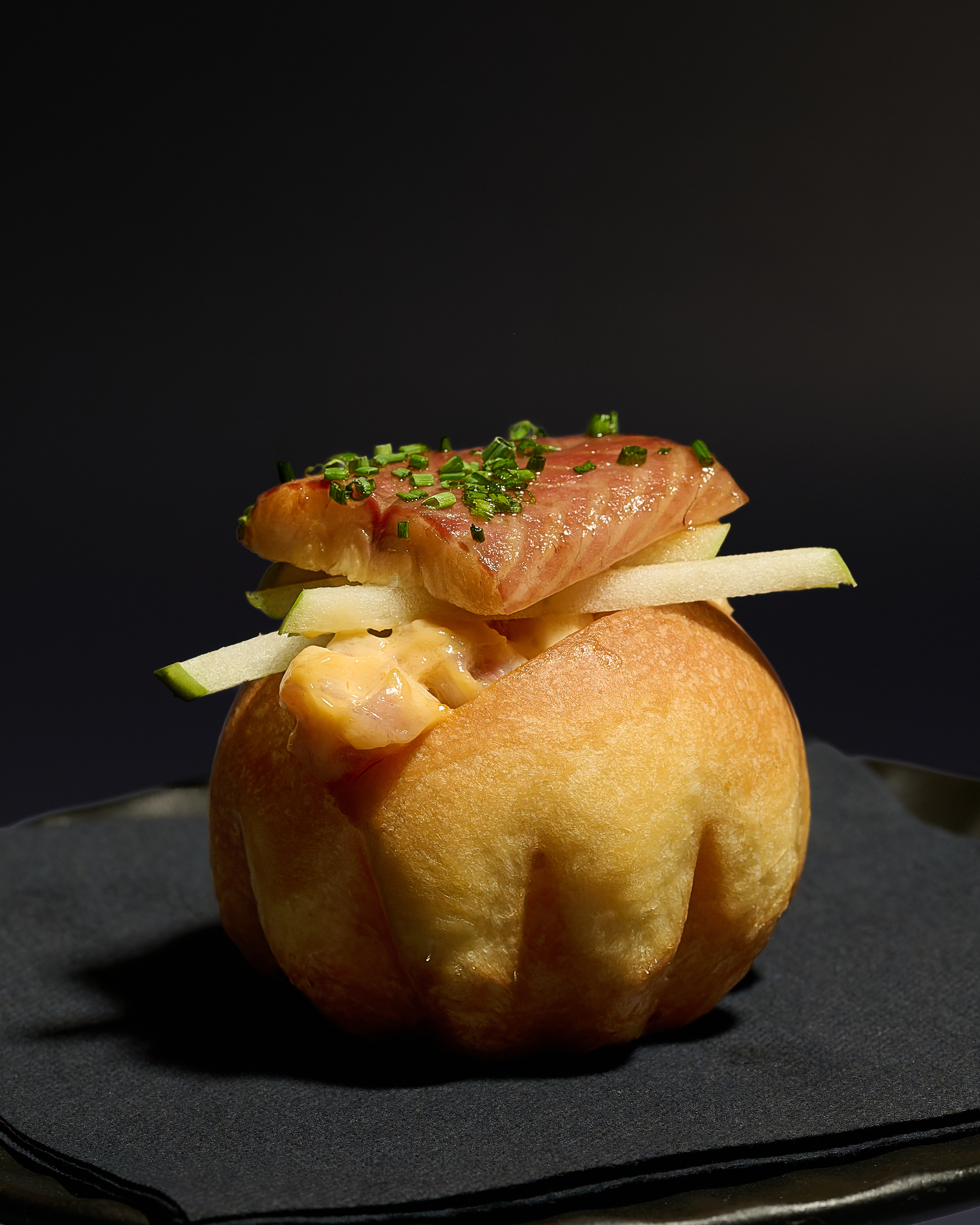 Brioche met topping
